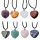 Collar Piedra Curación con Forma de Corazón