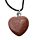 Collar Piedra Curación con Forma de Corazón