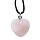 Collar Piedra Curación con Forma de Corazón