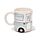 Taza Cerámica 3D con Forma de Caravana Home Is Where You Park It