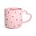 Taza de Porcena con Asa en Forma de Corazón Corazones Amore