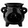 Quemador de Aceite de Cerámica Cuenco Negro Grande