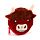Mini Monedero Vaca Escocesa Highland Coo