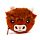 Mini Monedero Vaca Escocesa Highland Coo