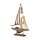 Barco de Vela con Tela a Rayas 