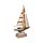 Barco de Vela con Conchas y Luz LED