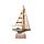 Barco de Vela con Conchas y Luz LED