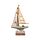 Barco de Vela con Conchas y Luz LED