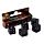 Juego de Dados Negros con Calaveras Pack de 5
