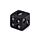Juego de Dados Negros con Calaveras Pack de 5