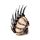 Figura Calavera Punk con Cadenas y Cuchillas Mohicano 