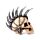 Figura Calavera Punk con Cadenas y Cuchillas Mohicano 