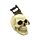 Figura Calavera Sierra atravesando la Cabeza
