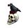 Figura Calavera con Cuervo y Rosas Rojas