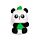 Goma de Borrar Panda en Mini Caja