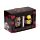 Juego de Dos Vasos de Cristal Calavera y Rosas