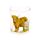 Juego de Dos Vasos de Cristal Vaca Escocesa Highland Coo 