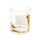 Juego de Dos Vasos de Cristal Vaca Escocesa Highland Coo 