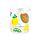 Juego de Dos Vasos de Cristal Frutas de Verano 