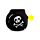Juguete Estrujable de Peluche Queasy Squeezies Piratas Jolly Rogers 