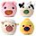 Juguete Estrujable de Peluche Queasy Squeezies Adoramals de Granja
