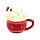 Taza de Cerámica con Tapa Foodiemals Chocolate Caliente Navidad