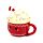 Taza de Cerámica con Tapa Foodiemals Chocolate Caliente Navidad