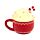 Taza de Cerámica con Tapa Foodiemals Chocolate Caliente Navidad
