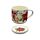 Taza de Porcelana y Posavasos Navidad Botánica 