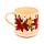 Taza de Porcelana y Posavasos Navidad Botánica 
