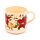 Taza de Porcelana y Posavasos Navidad Botánica 