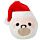 Juguete Estrujable de Peluche Queasy Squeezies Amigos Festivos Navideños